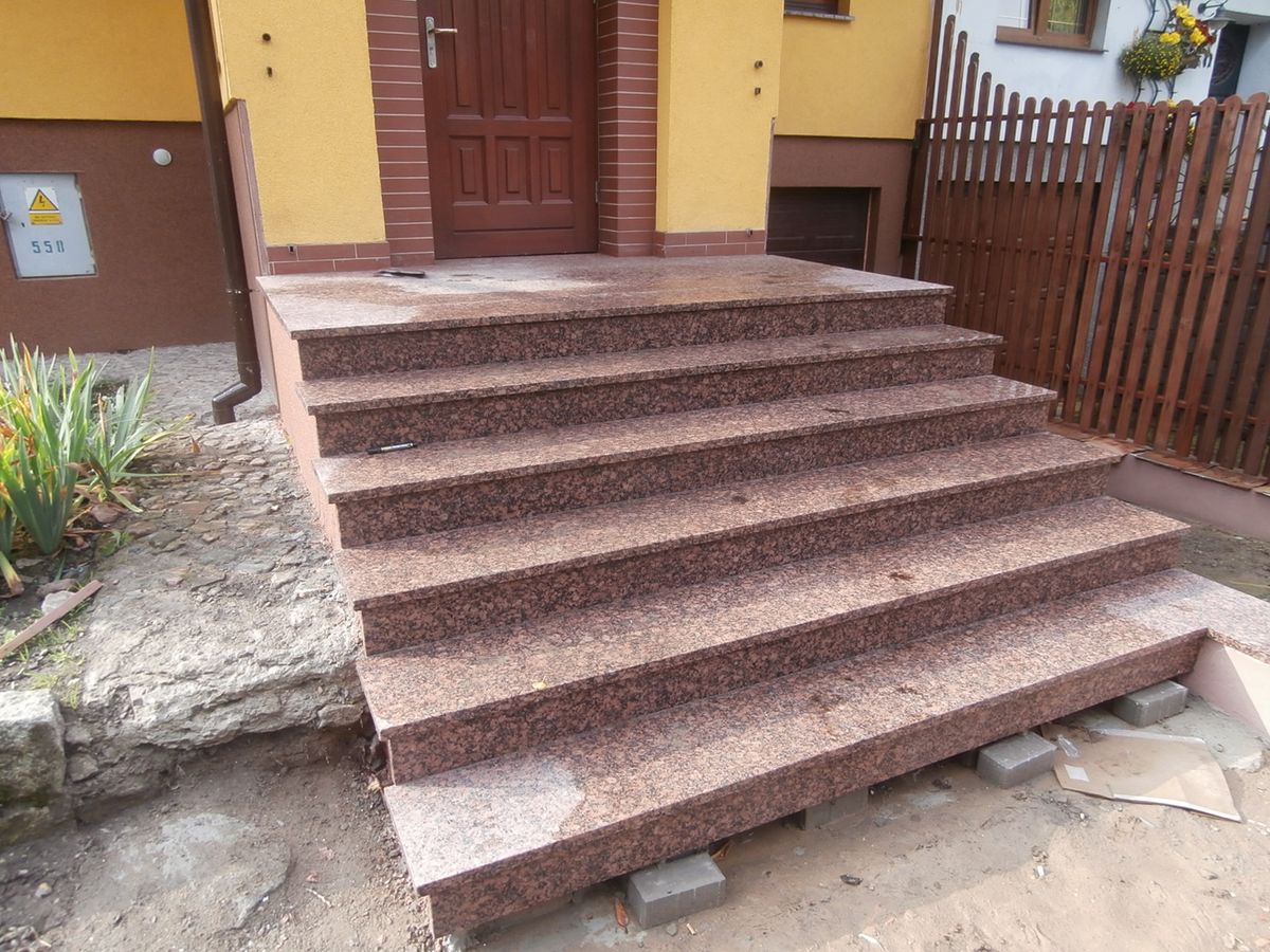 kamienne schody przed domem szczecin